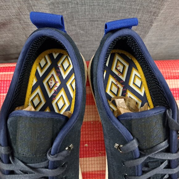 %Size 10 Ted Baker kaliix Mens Suede/Leather Lace-Up Sneaker / A 45 - Picture 10 of 14